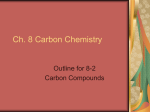 Ch. 8 Carbon Chemistry