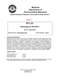 RPT 221 Pathology for the RCP I