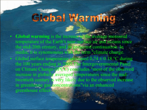 Global warming