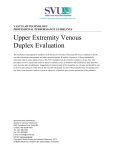 Upper Extremity Venous Duplex Evaluation