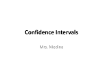 Confidence Intervals - Dean Goldgar`s Math Wiki