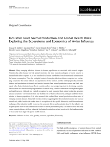 Industrial Food Animal Production and Global Health Risks