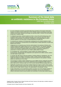 EARS-Net summary EAAD 2016 - ECDC