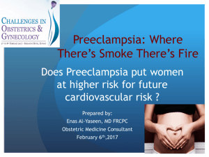 Does having preecpalmsia puts you at high risk for future