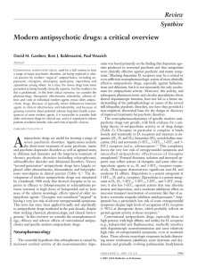 Modern antipsychotic drugs: a critical overview