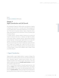 Chapter 9 Signal Transduction and Cell Growth