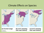 Climate Effects on Species