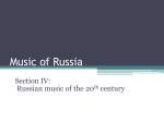 Music of Russia