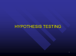 introduction to hypothesis tests