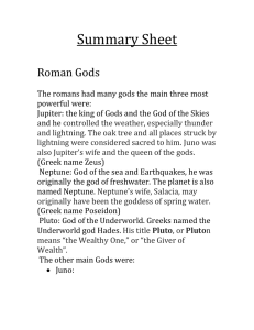 Roman Gods and religion- Daniel
