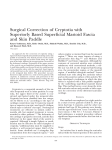 Surgical Correction of Cryptotia with Superiorly Based Superficial