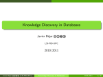 Knowledge Discovery in Databases