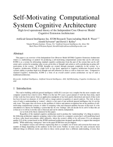 Self-Motivating Computational System Cognitive Architecture
