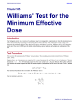 Williams` Test for the Minimum Effective Dose