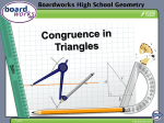 Congruence in Triangles