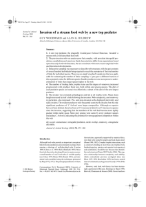 Invasion of a stream food web by a new top predator