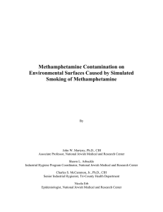 Methamphetamine Contamination on Environmental Surfaces