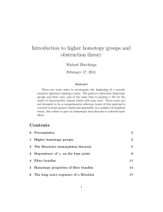 Introduction to higher homotopy groups and