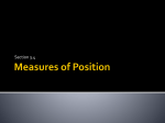 Measures of Position