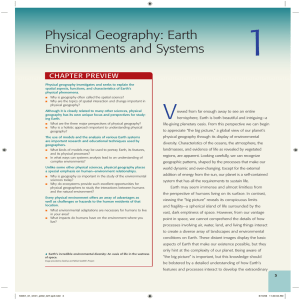 Physical Geography: Earth Environments and Systems
