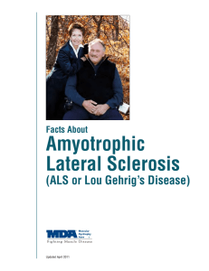 Facts About Amyotrophic Lateral Sclerosis (ALS)