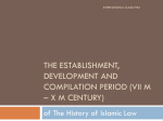 The History of Islamic Law