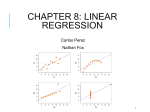 CHAPTER 8: LINEAR REGRESSION