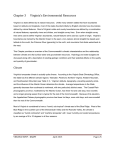 Chapter 3 Virginia`s Environmental Resources