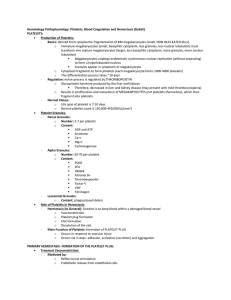 Hemostasis