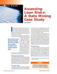 Assessing Loan Risks: A Data Mining Case Study