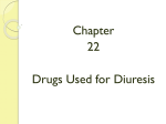 Ch. 22-Drugs Used for Diuresis