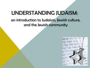Introduction to Judaism PPT - Nebraska Holocaust Education