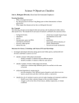 Science 9 Objectives Checklist