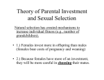 Theory of Parental Investment and Sexual Selection