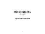 Oceanography