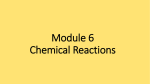 Module 6 Chemical Reactions