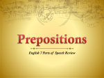 Prepositions - Nutley Public Schools