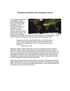 Geology and Climate of the Galápagos Uslands