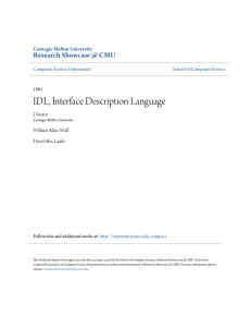IDL, Interface Description Language