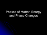 Phases of Matter and Phase Changes
