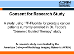 Consent for Research Study A study using 18F