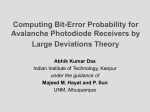 Computing Bit-Error Probability for Avalanche Photodiode Receivers
