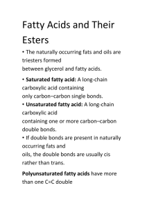 Saturated fatty acid