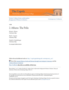 2. Athens: The Polis - The Cupola: Scholarship at Gettysburg College