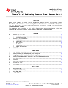 Short-Circuit Reliability Test for Smart Power