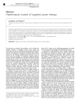 Mathematical models of targeted cancer therapy