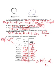 One Interior Angle Notes Answers