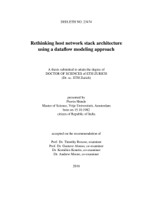 Rethinking host network stack architecture using a