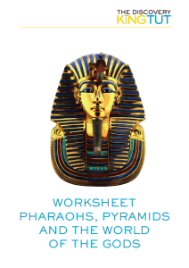 worksheet pharaohs, pyramids and the world of the gods