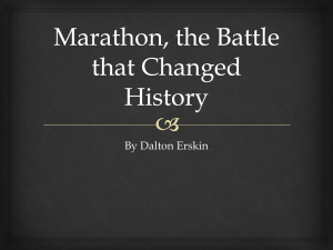 Marathon, the Battle that Changed History